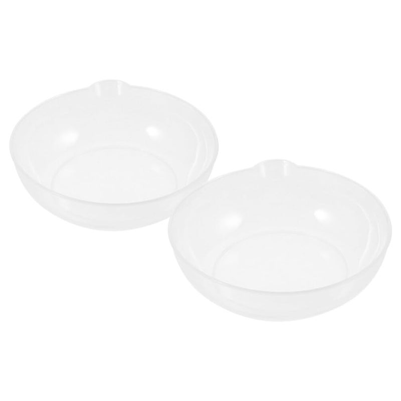 SHINEOFI Kitchen Scale Tray, 2Pcs Plastic Food Weighing Pan for Electronic Scales Reusable Tray with Large Capacity for Home Cooking Baking Use - Image 1